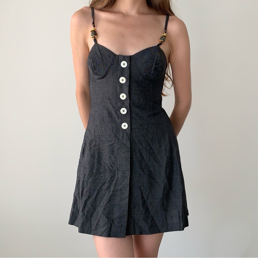 Studio 0001 made in Italy grey mini dress